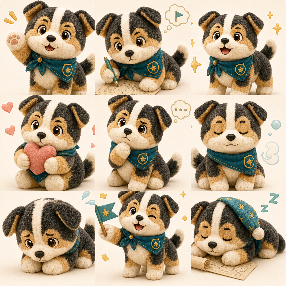 领航犬表情包预览